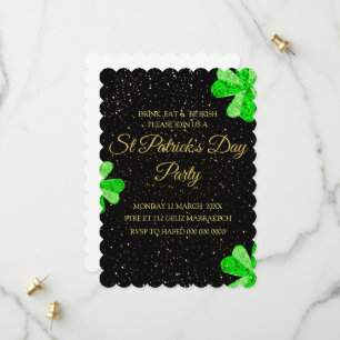 Invitation de fête de la Saint-Patrick modifiable,