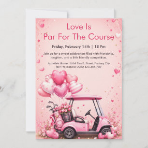 Invitation de fête de la Saint-Valentin dans un ch