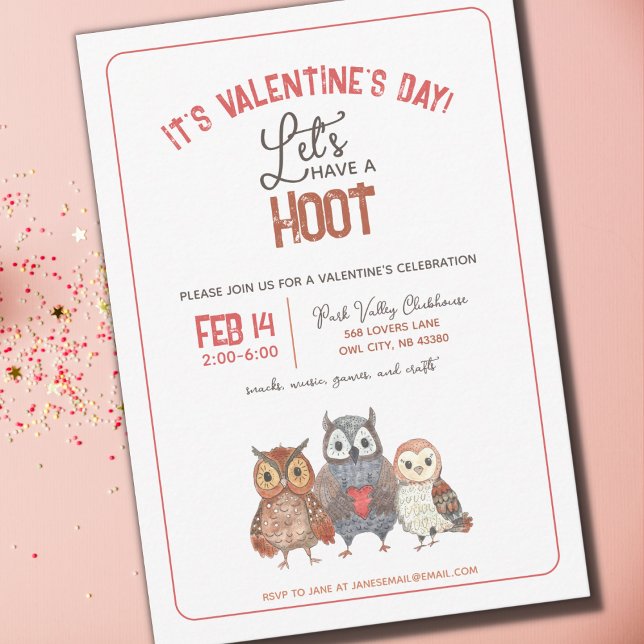 Invitation de fête de la Saint-Valentin sur le thè (Créateur téléchargé)