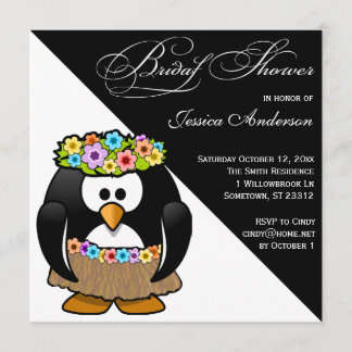 Invitation de Fête de l'mariée de la mariée de Hul