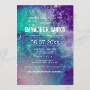 Invitation de Fête de l'mariée Galaxy