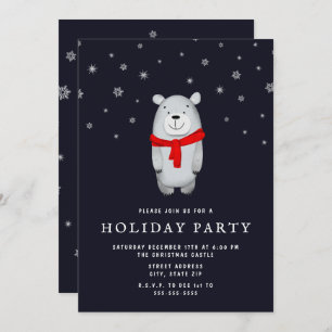 Invitation de Fête de l'Ours polaire