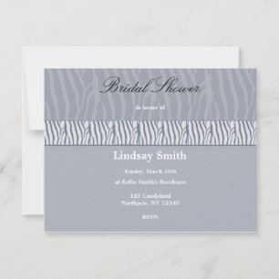 Invitation de Fête de Mariage Grise Argentée
