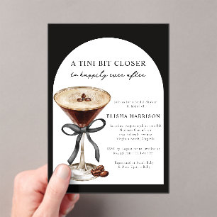 Invitation de Fête de Mariage Martini Tini Un Peu