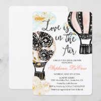Invitation de Fête de Mariée en Montgolfière