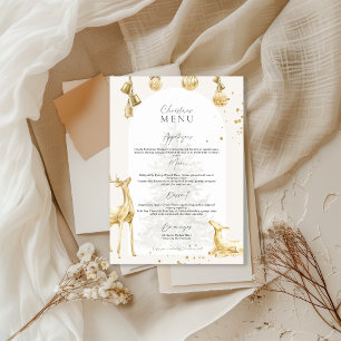 Invitation de fête de menu de vacances élégant