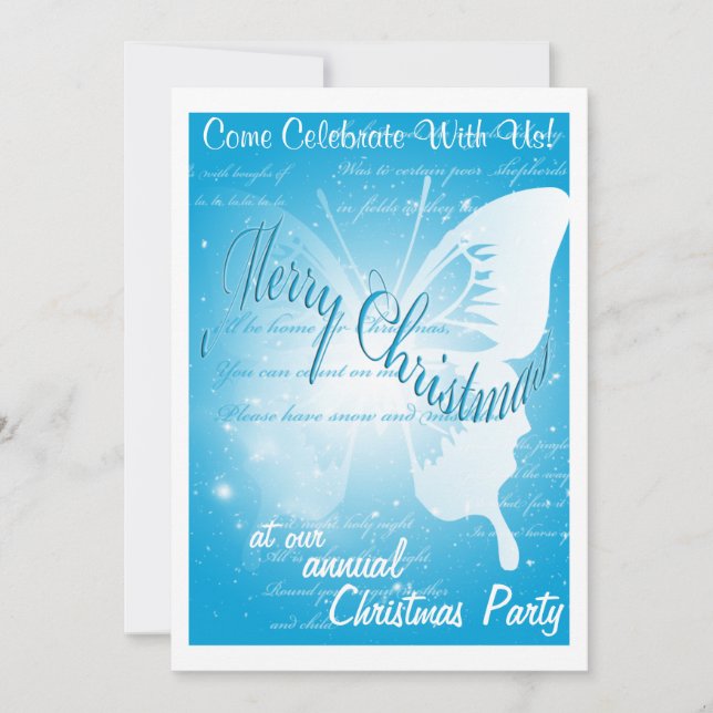 Invitation de fête de Noël (Devant)