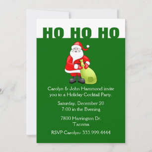 Invitation de fête de Noël