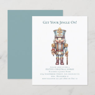 Invitation de fête de Noël de Casse-Noisette Budge