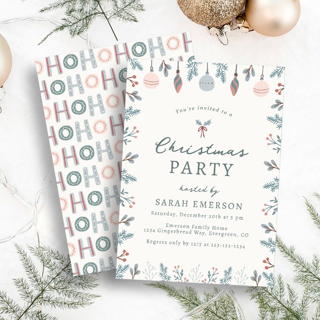 Invitation de fête de Noël mignonne (Cute Christmas Party Invitation
)