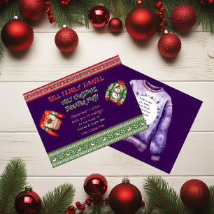 Invitation de fête de Noël moche