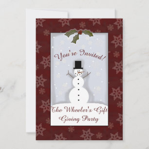 Invitation de fête de Noël personnalisé