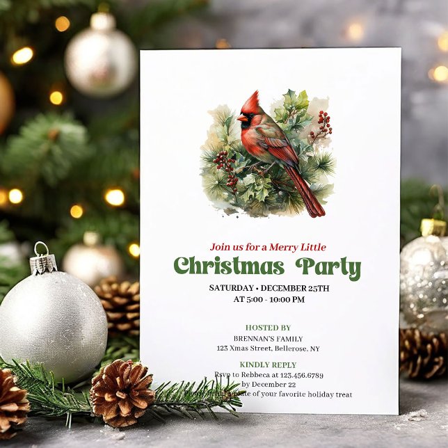 Invitation de fête de Noël rétro intemporel avec u (Timeless retro Christmas angel party invitation

)