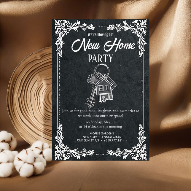Invitation de fête de nouvelle maison élégante tab (Créateur téléchargé)
