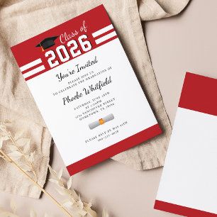 Invitation de fête de remise de diplômes Moderne R