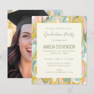 Invitation de fête de remise des diplômes de photo