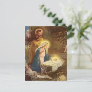 Invitation de fête de scène de Noël vintage de la