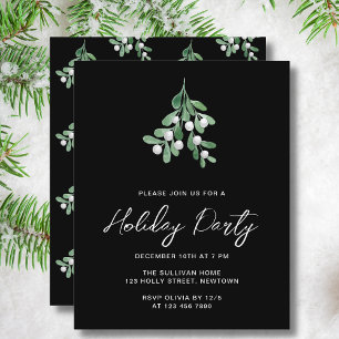 Invitation de fête de vacances budget