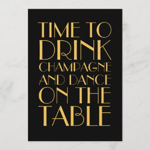 Invitation de fête de vacances des années 1920