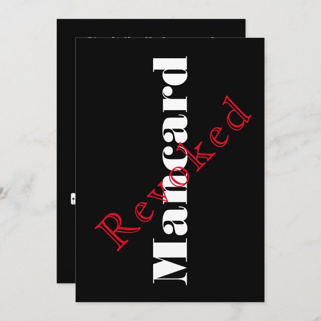 Invitation de fête d'enterrement de vie de garçon  (Devant / Derrière)