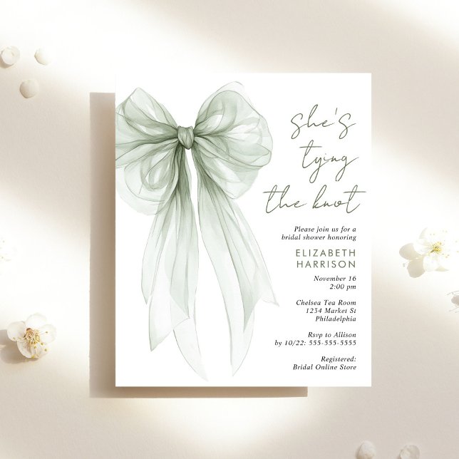Invitation de Fête des mariées d'aquarelle de la b (Créateur téléchargé)