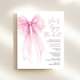 Invitation de Fête des mariées d'aquarelle de la c