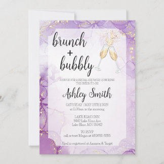 Invitation de Fête des mariées de Brunch & Bubbly 