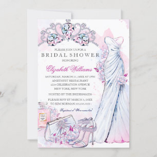 Invitation de Fête des mariées de Mariage floral c