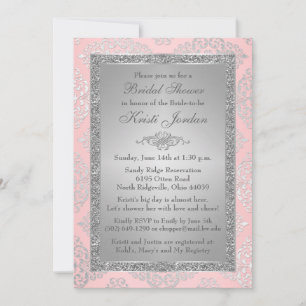 Invitation de Fête des mariées Parties scintillant