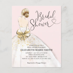 Invitation de Fête des mariées rose pâle pour mari
