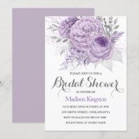 Invitation de Fête des mariées Silver Sparkle Lave