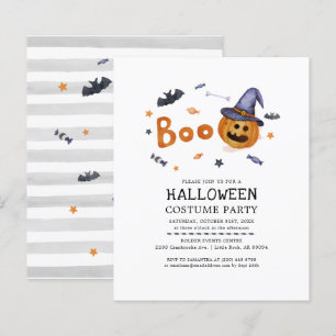 Invitation de fête d'Halloween à petit budget pour