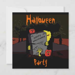 Invitation de fête d'Halloween effrayant