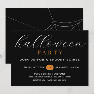 Invitation de fête d'Halloween effrayante pour adu