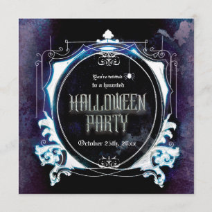 Invitation de fête d'Halloween effrayante vintage