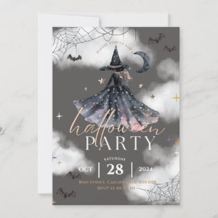 Invitation de fête d'Halloween moderne pour adoles
