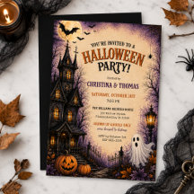 Invitation de fête d'Halloween pour adultes dans u
