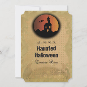 Invitation de fête d'Halloween, Vintage, Ephemera