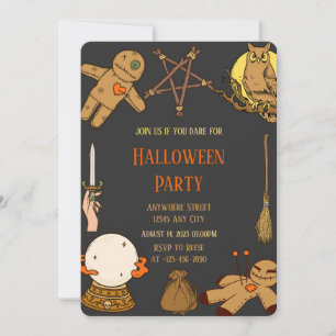 Invitation de fête d'Halloween Witch Crafts