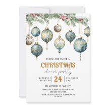 Invitation de fête d'ornement de Noël Boho
