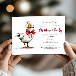 Invitation de fête drôle et décalée pour Noël avec