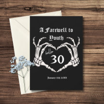 Invitation de fête du 30e anniversaire - RIP 20s F
