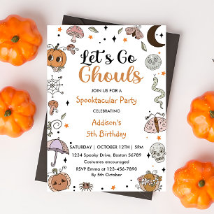 Invitation de fête du 5e anniversaire d'Halloween