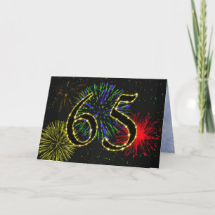 Invitation de fête du 65e anniversaire