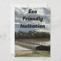 Invitation de fête écologique