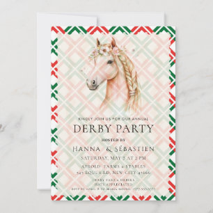 Invitation de fête équestre de Derby