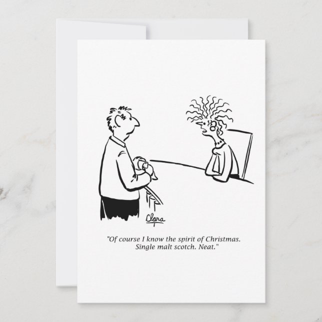 Invitation de fête - Esprit de Noël (Devant)