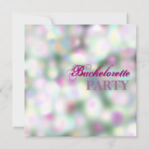 Invitation de fête glamour avec lumières floues et