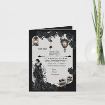 Invitation de fête Halloween gothique | Fantastiqu