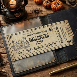 Invitation de fête Halloween squelette gothique vi